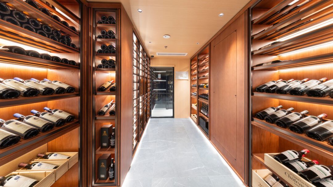 Wine cellar at Casa Stefano Ricci