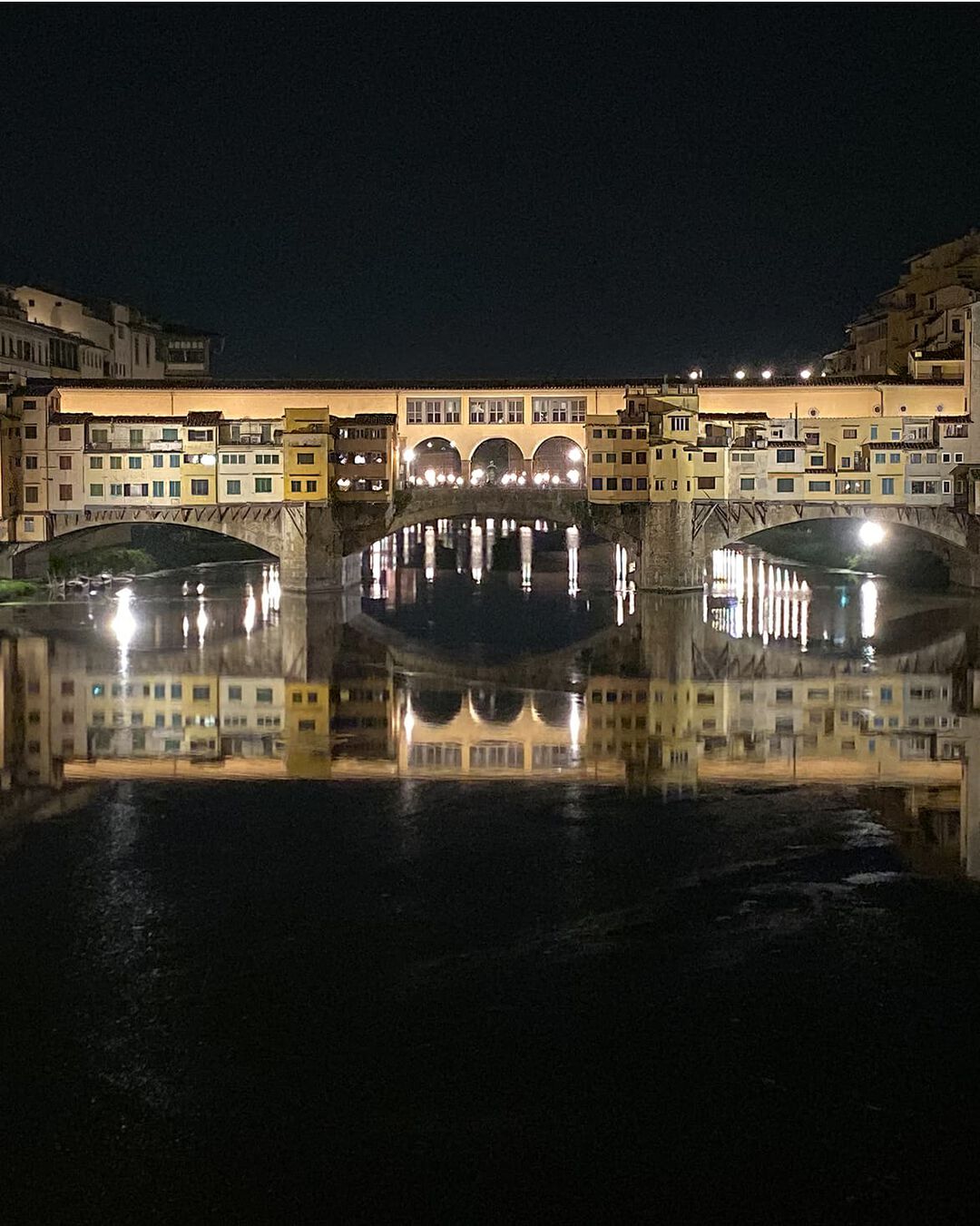 Ponte Vecchio in Florence by night