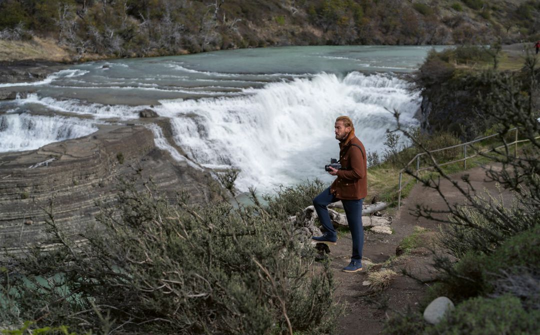 model at Torres del Paine