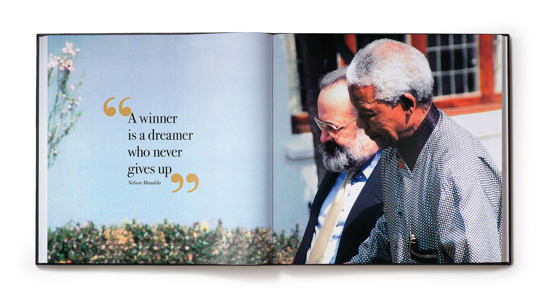 The Book Mr. Ricci with Nelson Mandela