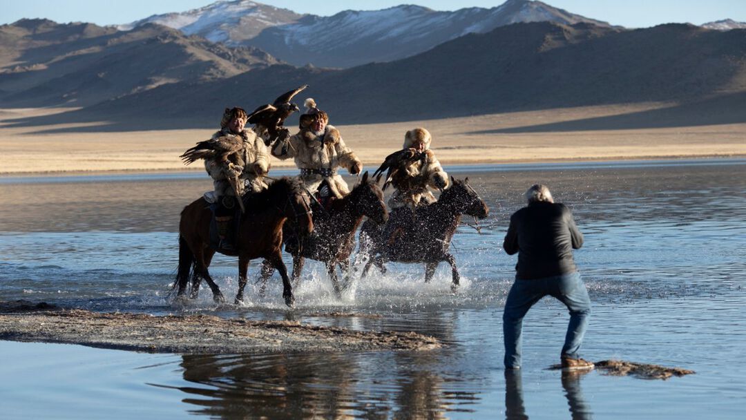 Backstage shooting in Mongolia