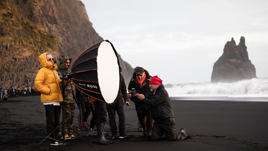 Backstage shooting in Iceland