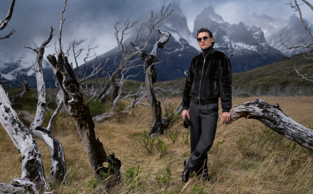model at Torres del Paine