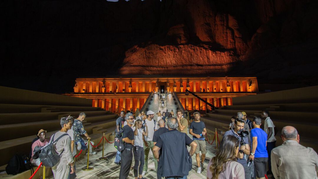 Backstage shooting in Luxor