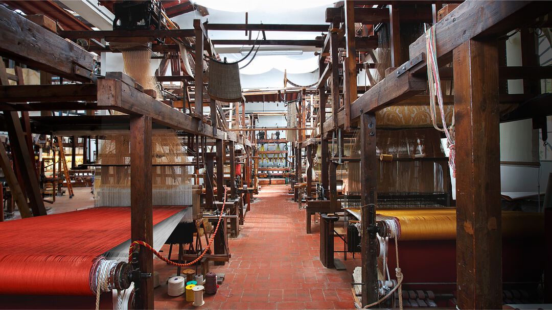 The ancient Antico Setificio Fiorentino original handlooms