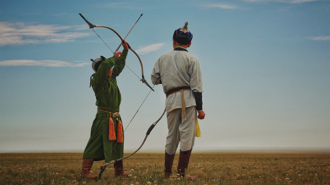 The art of archery upholds the ancient tradition of the Mongolian people.