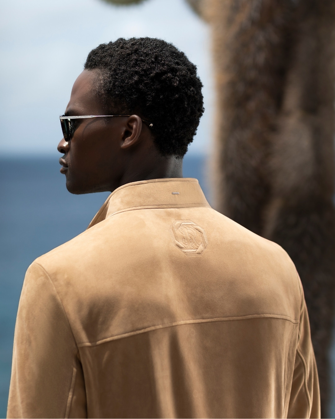 Blouson, suede leather