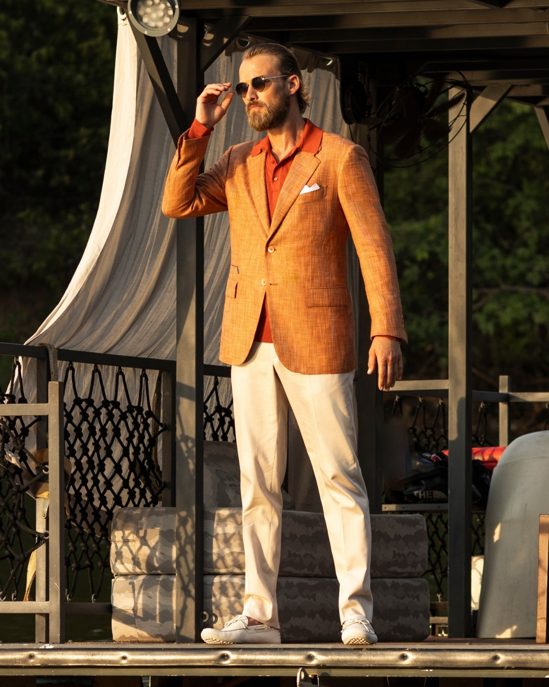 The model in Mekong River