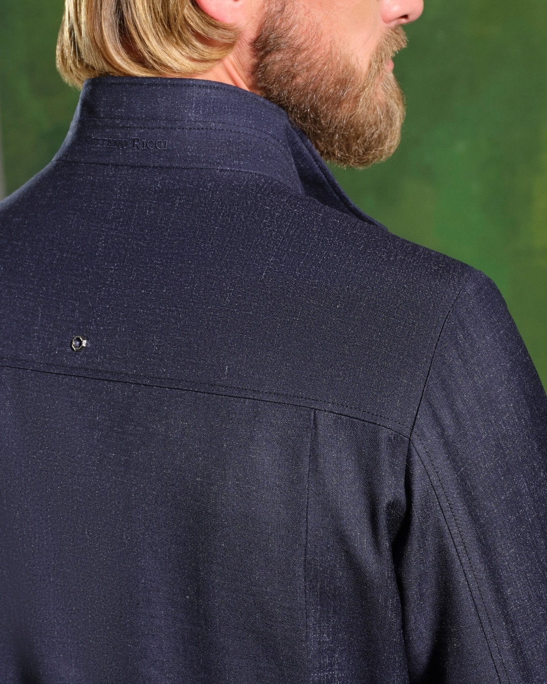 Field jacket, silk, cashmere and linen