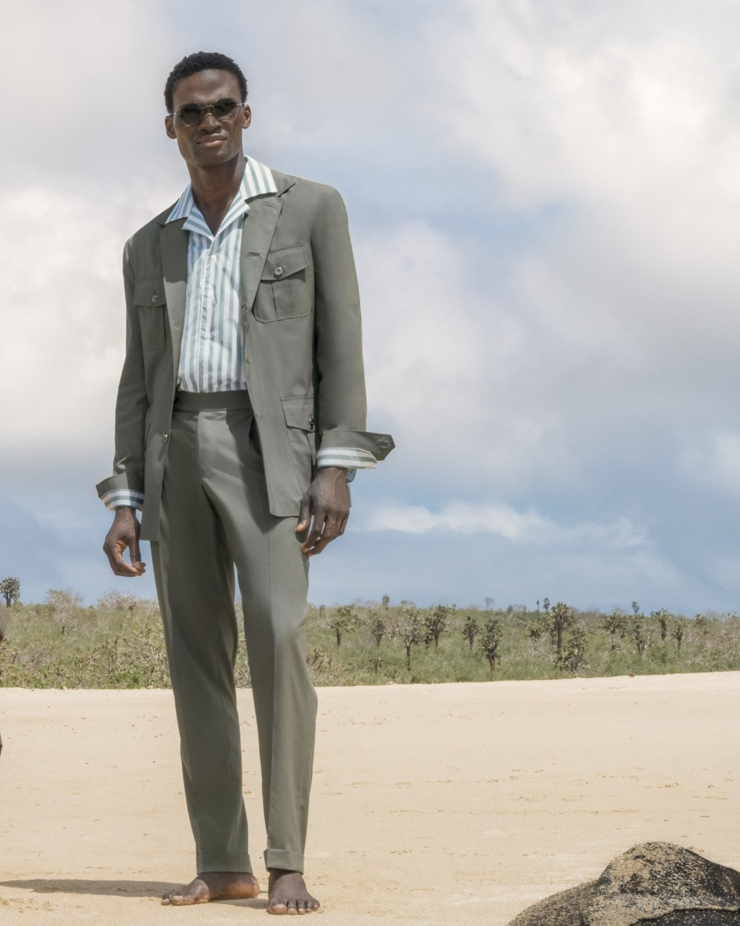 Sartorial field jacket, Super 150&rsquo;s wool