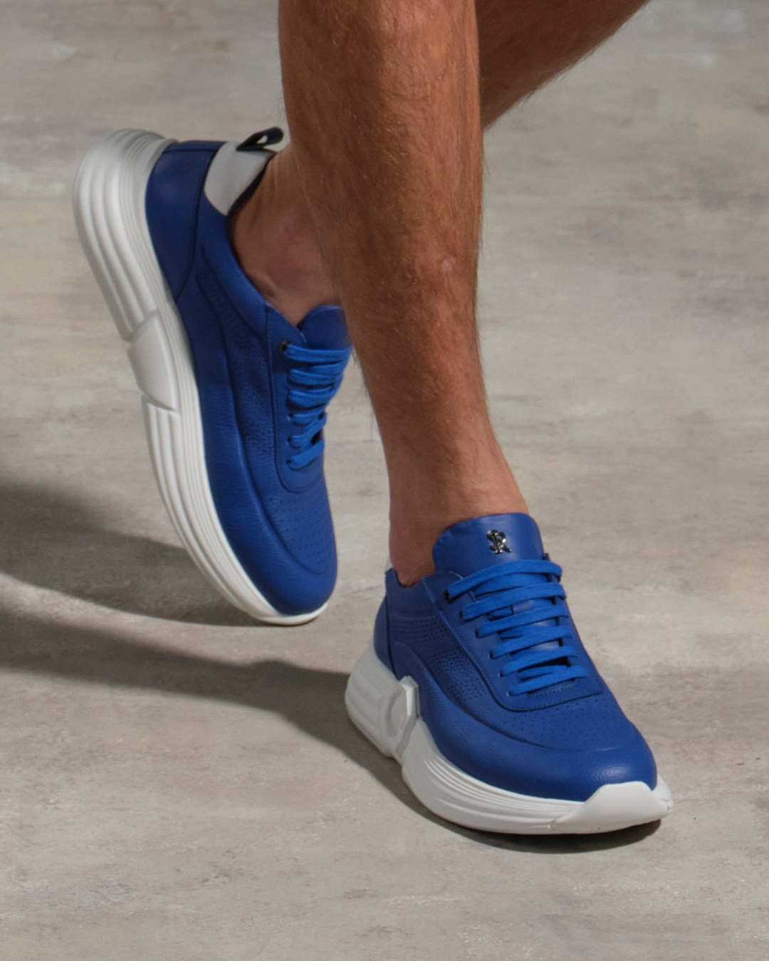 Sneakers, 100% calfskin leather