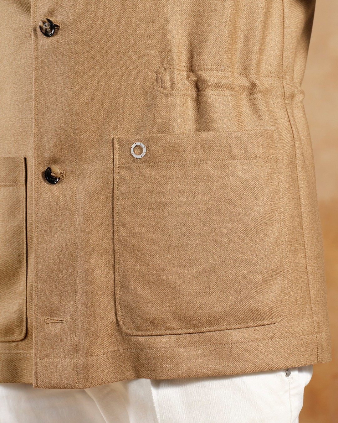 Field jacket, 100% virgin wool