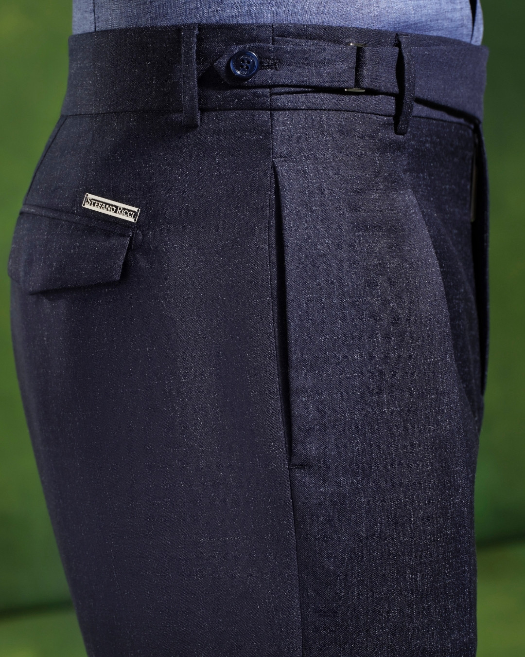 Trousers, silk, cashmere and linen