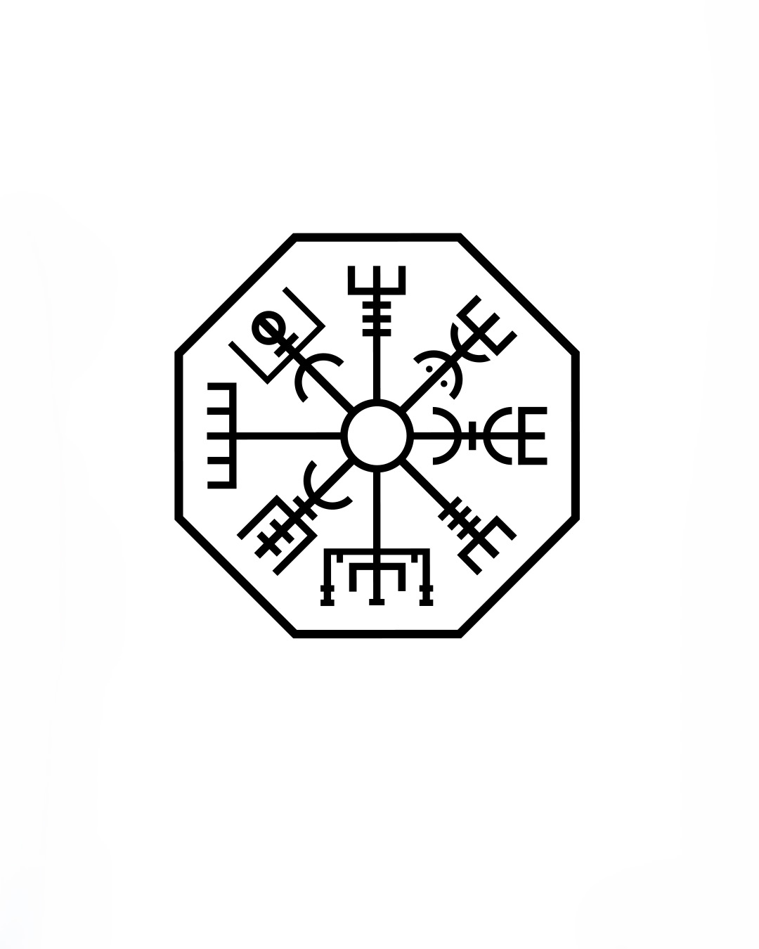 The Vegv&iacute;sir, a protective Scandinavian talisman against rough weather