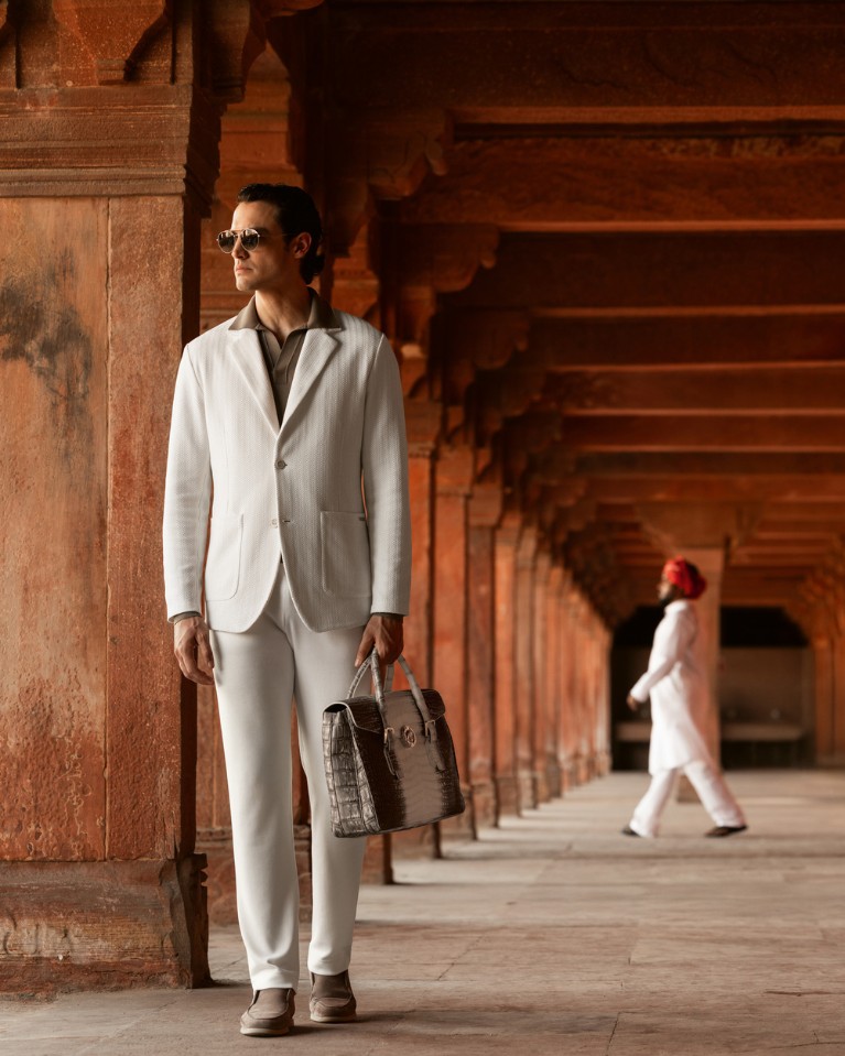 model walking at Fatehpur Sikri