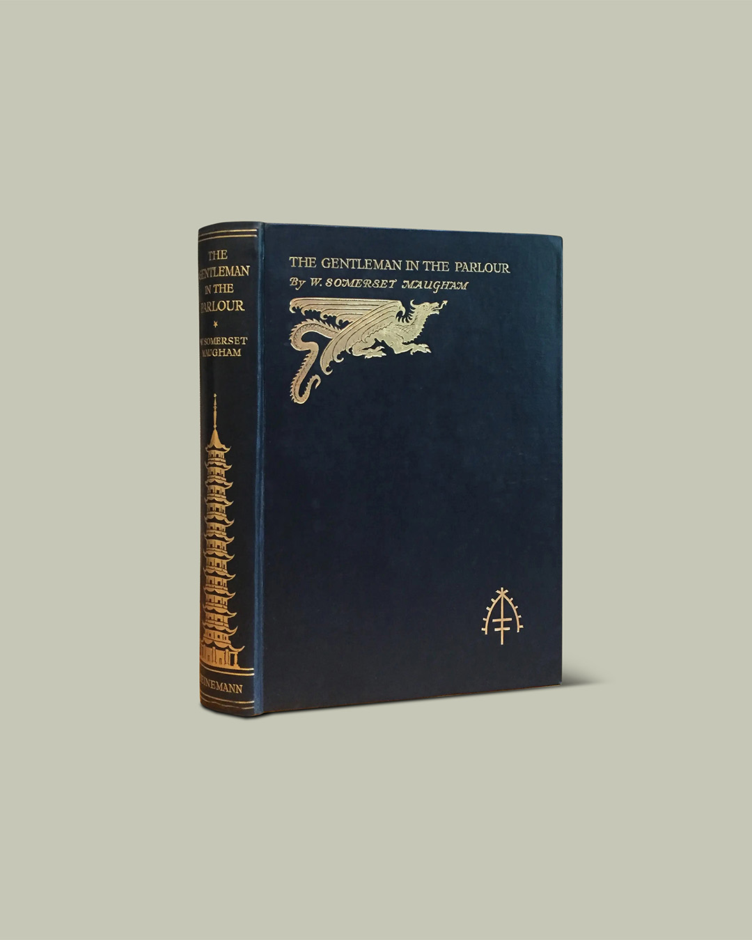 The first edition of "The Gentleman in the Parlour" by W. Somerset Maughan.