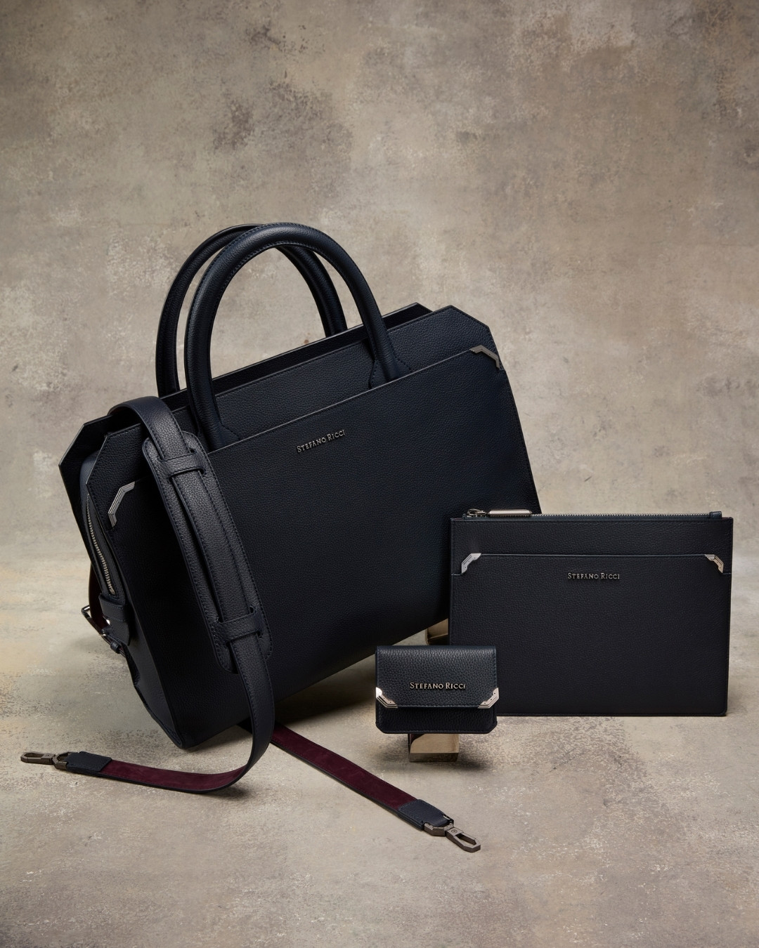 Handmade tote bag, 100% calfskin leather