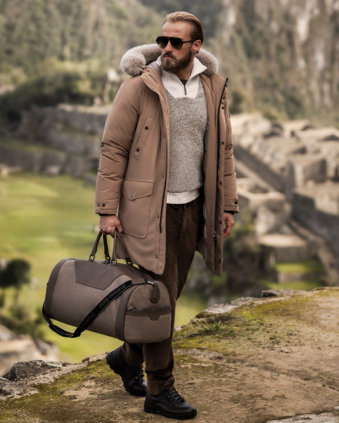 Model in Machu Picchu