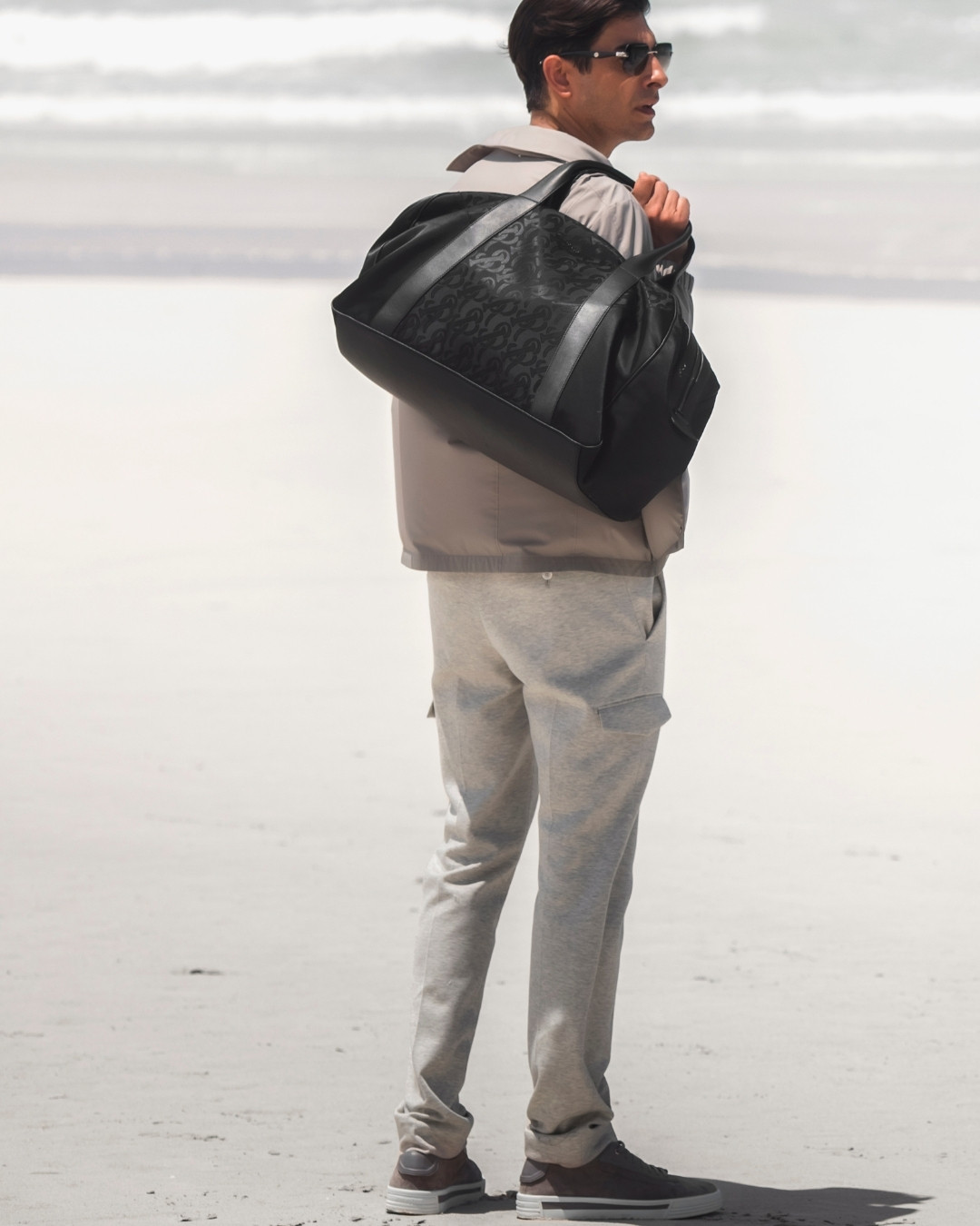 Overshirt jacket, technical fabric