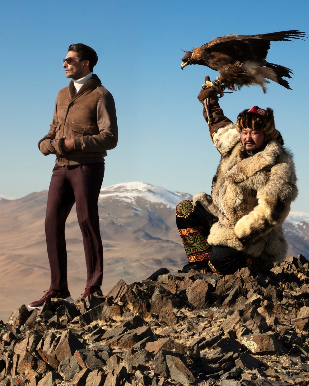 The model in Altai Mountains