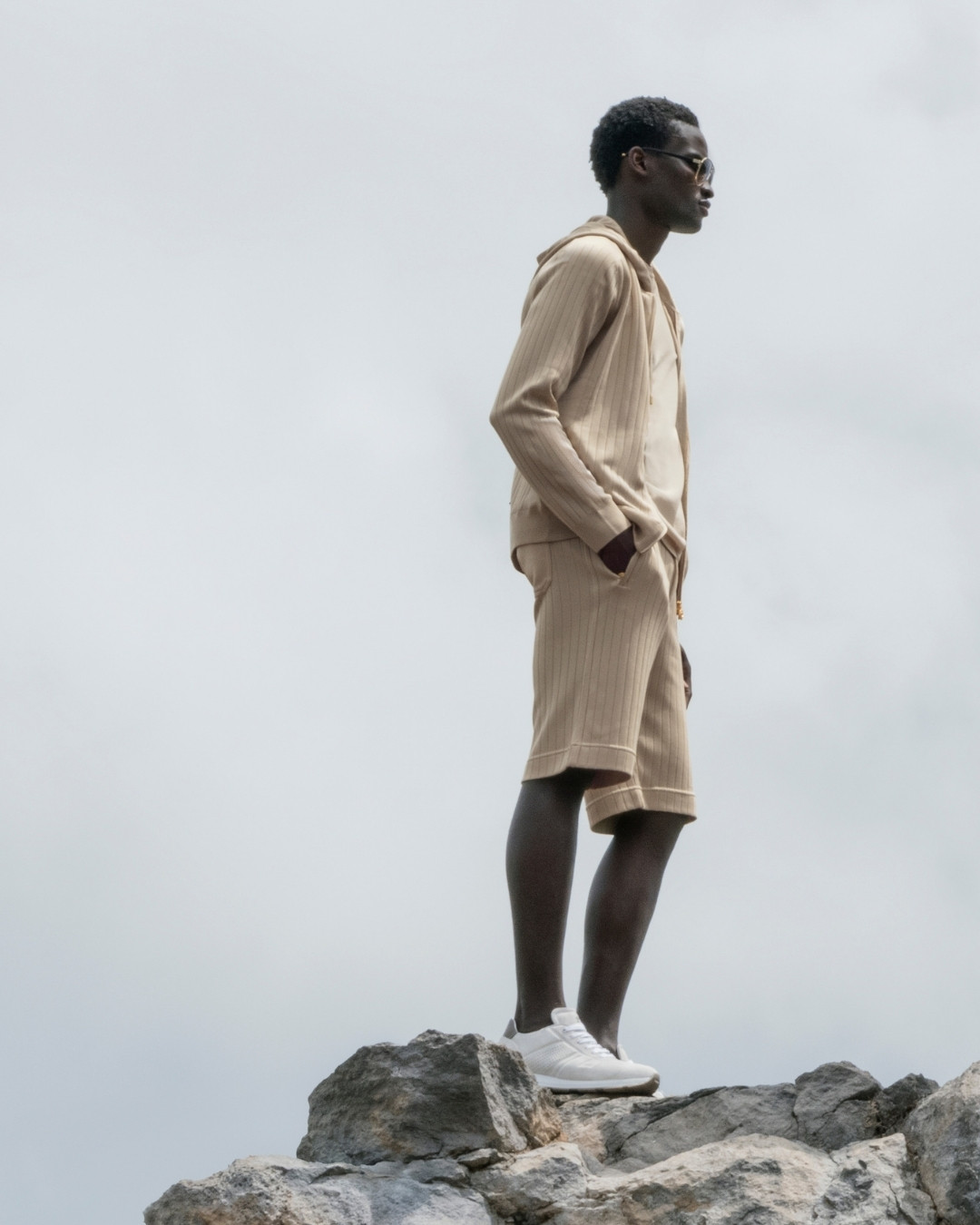 The model on the Santa Fe Island