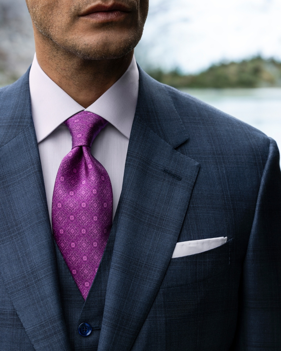 Handmade luxury tie, 100% silk
