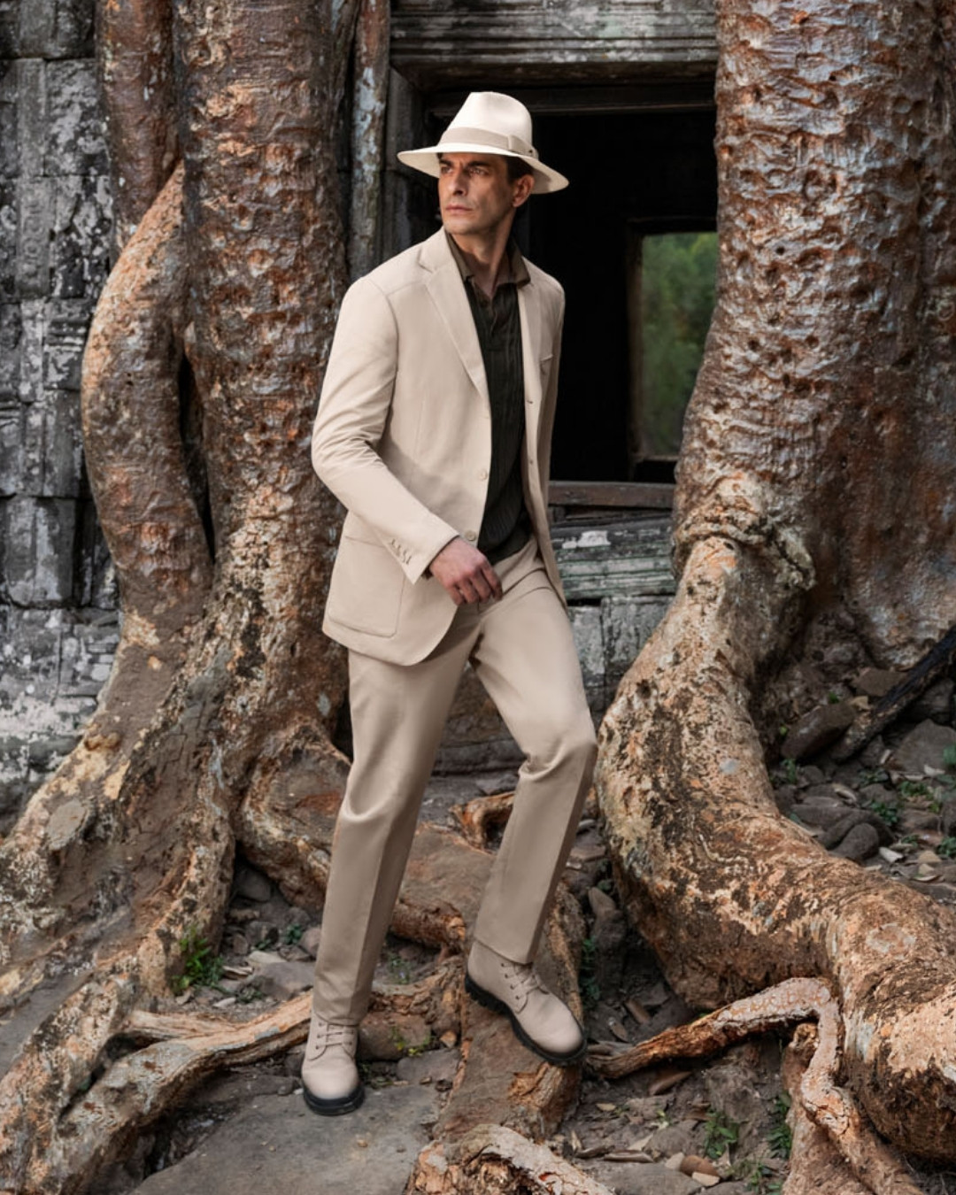 The model in Ta Prohm Temple