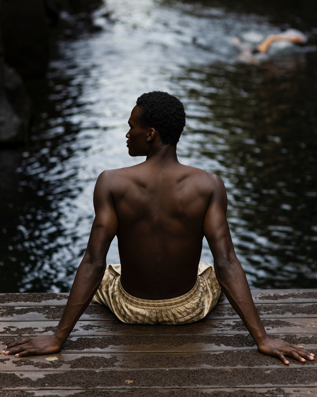 Swim trunks, nylon technical fabric