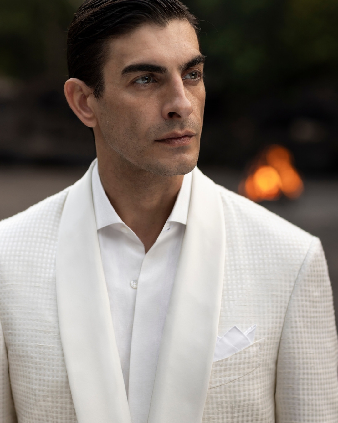 One-button Fiesole jacket, 100% Antico Setificio Fiorentino silk