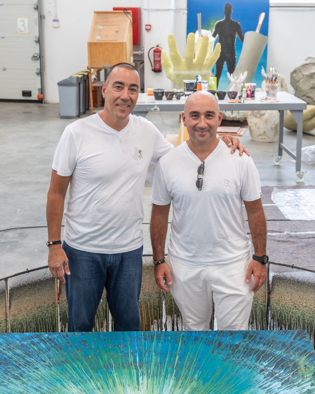 Lorenzo Quinn with Filippo Ricci