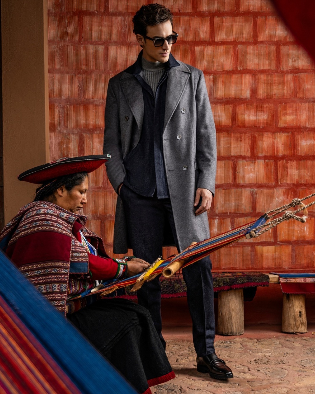 Model at the Center for Traditional Textiles in Cusco