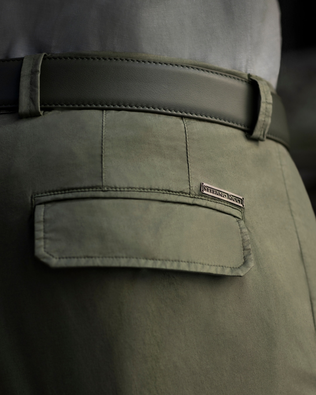 Details of sports trousers, lyocell and cotton