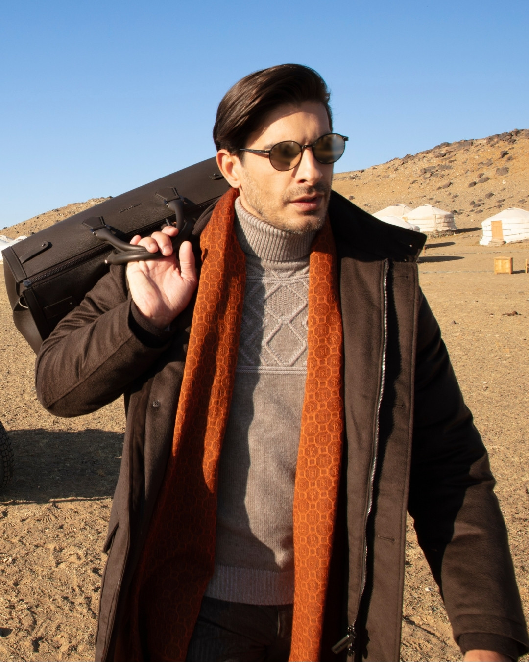 The model in Three Camel Lodge Khankhongor