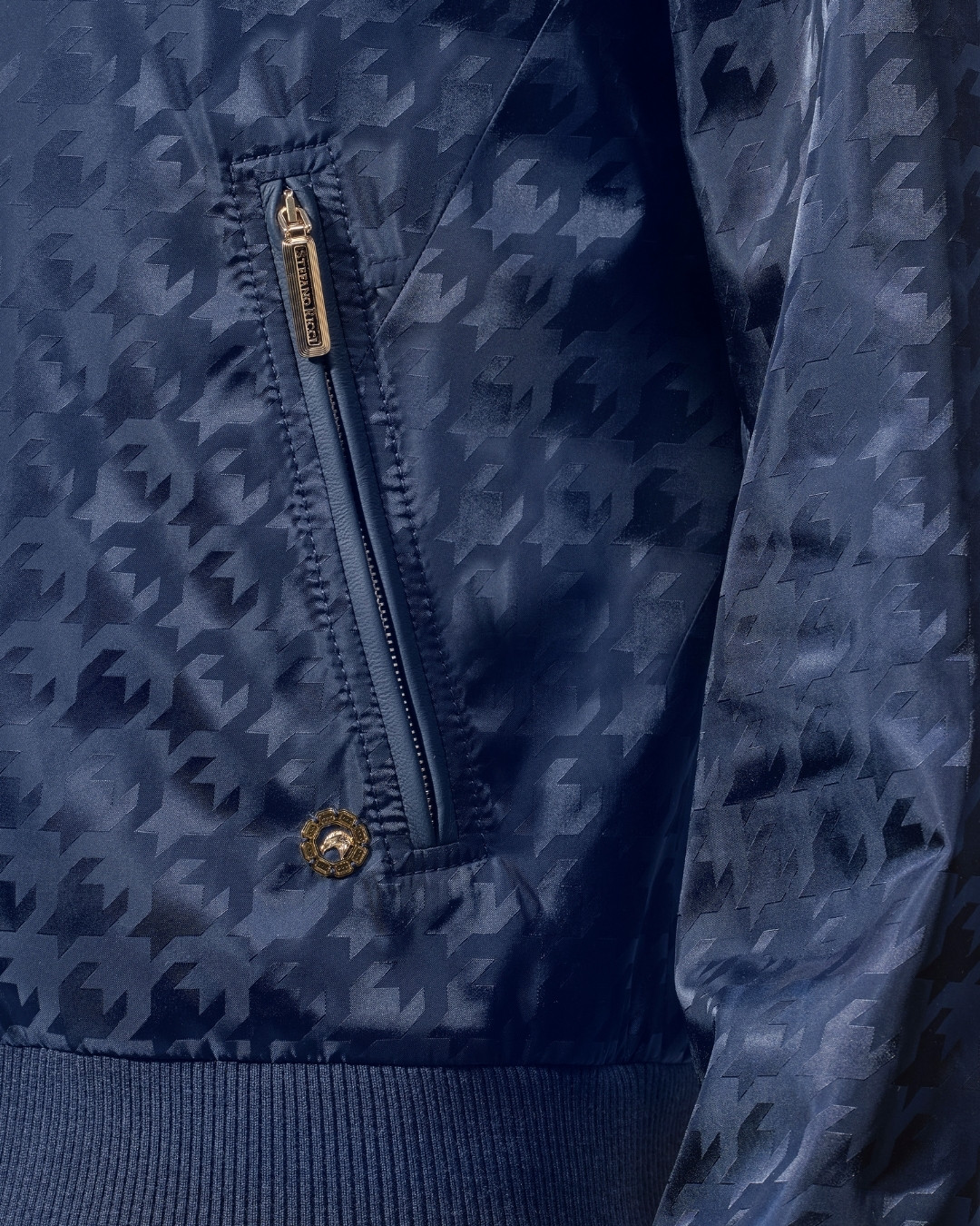 Blouson, technical fabric with Nappa lambskin leather details