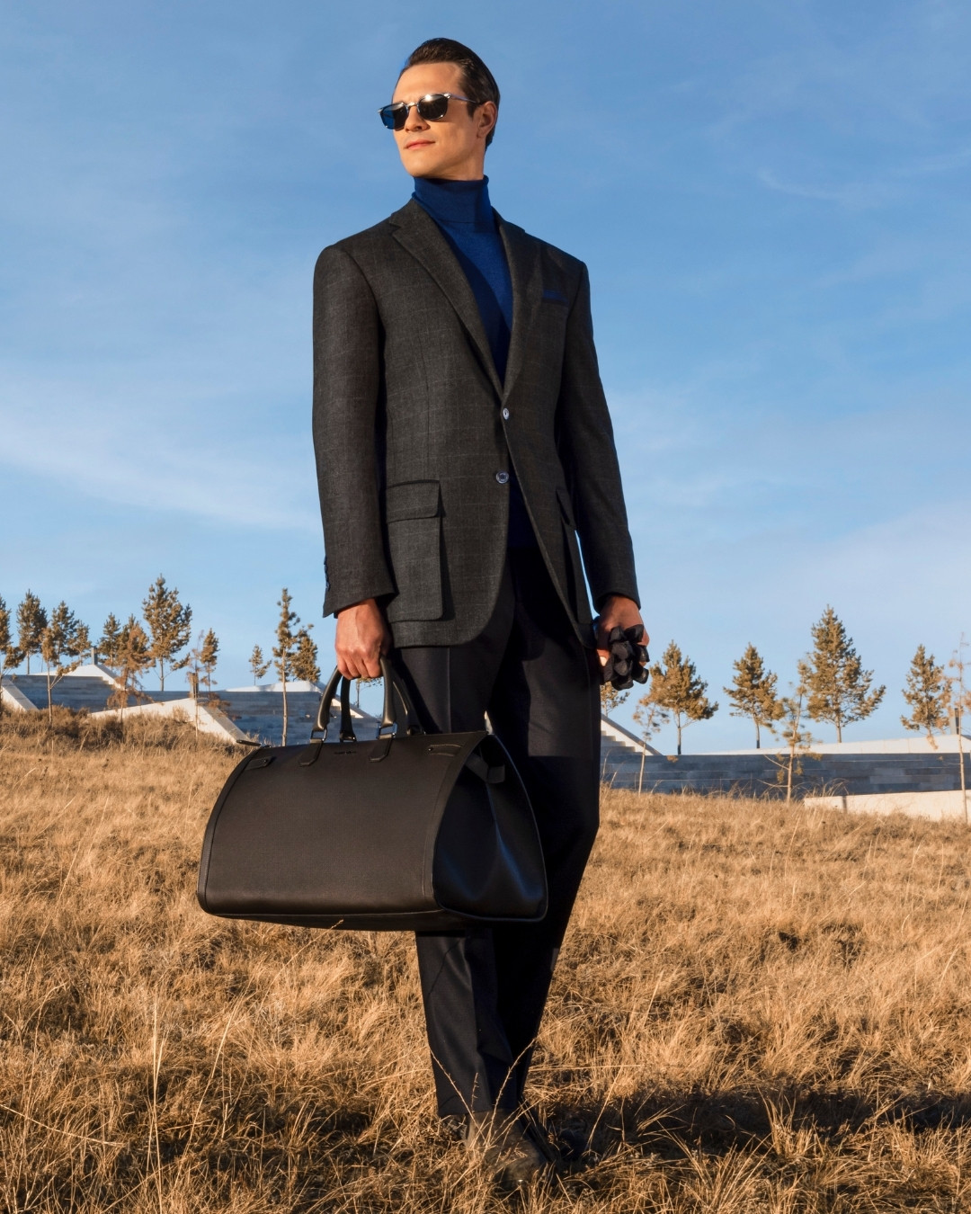 The model at Equestrian Statue of Genghis Khan Tsonjin Boldog