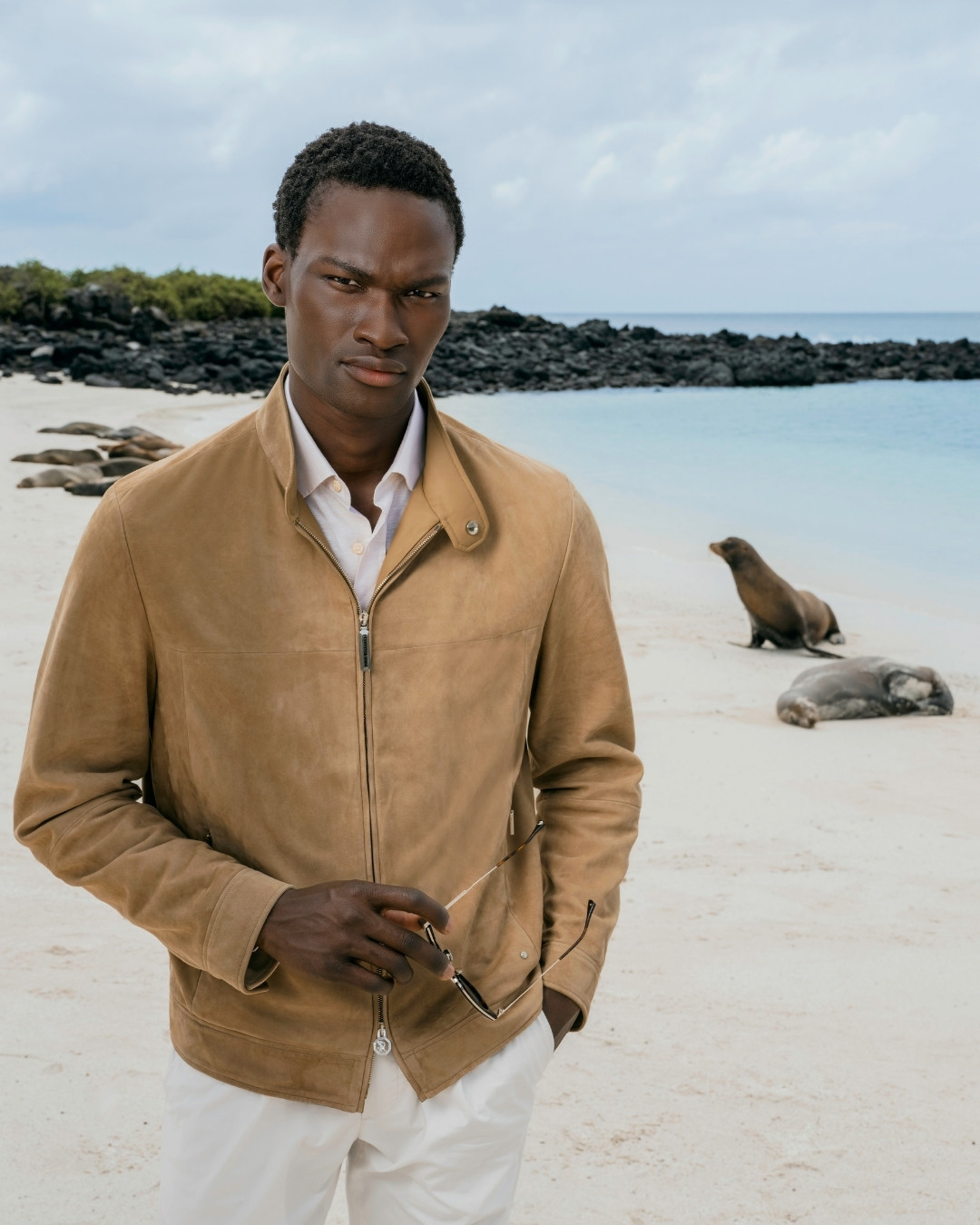 The model on the Santa Fe Island