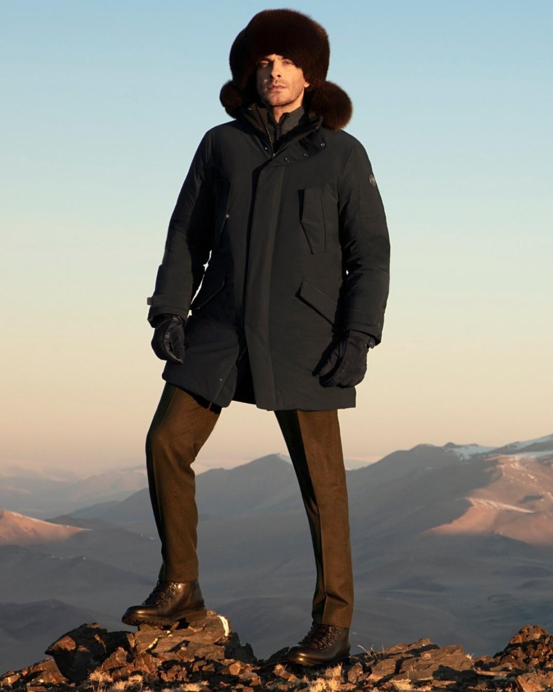 The model in Altai Mountains