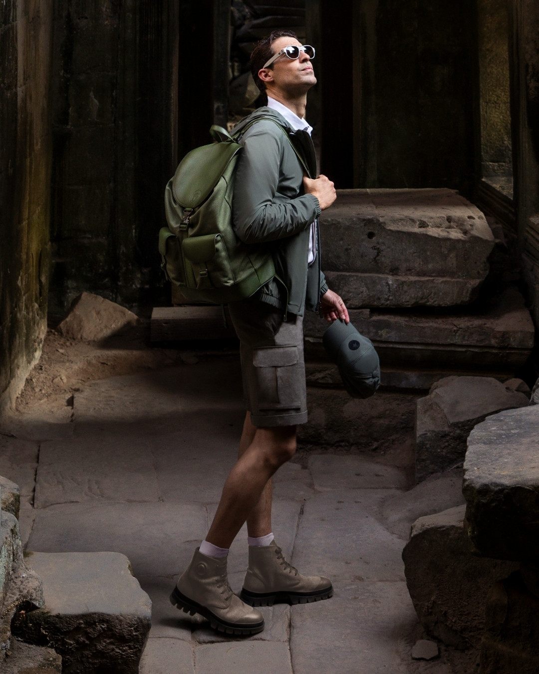 The model in Ta Prohm Temple