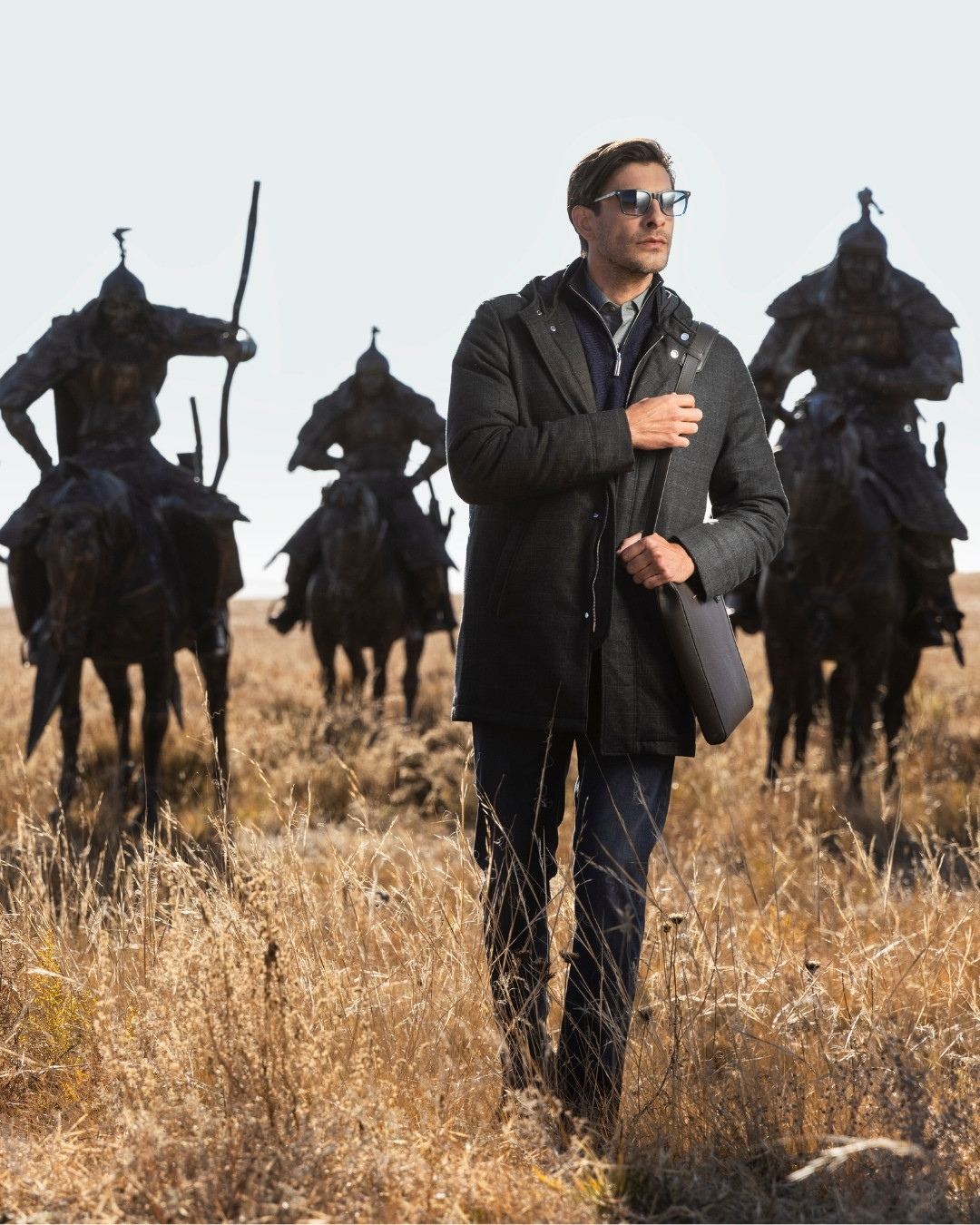 The model at Equestrian Statue of Genghis Khan Tsonjin Boldog