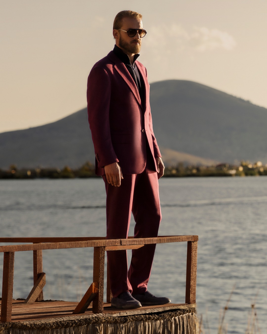 The model at Lake Titicaca