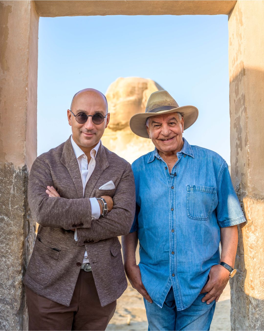 Zahi with Filippo Ricci