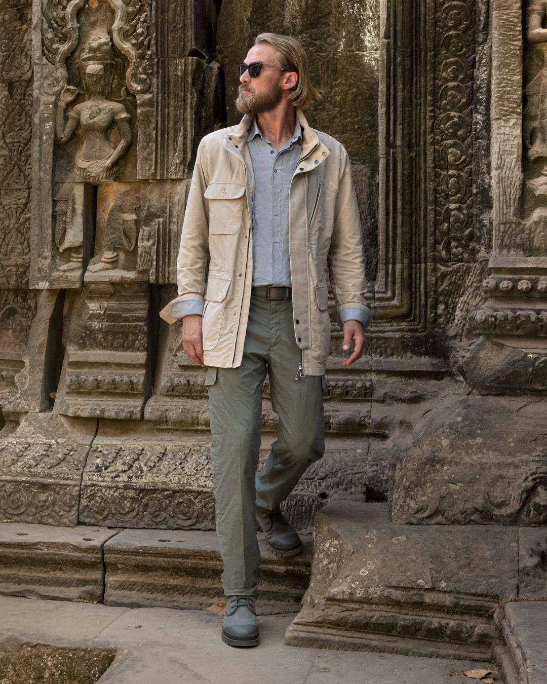 The model in Ta Prohm Temple