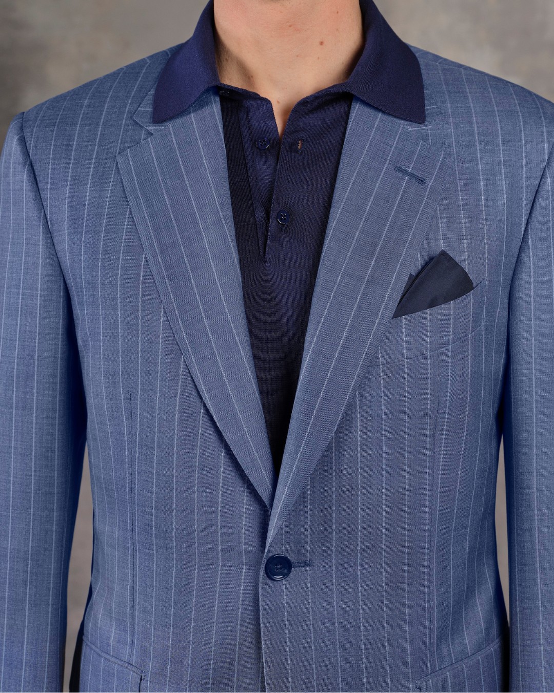 Two-button Fiesole suit, wool and silk