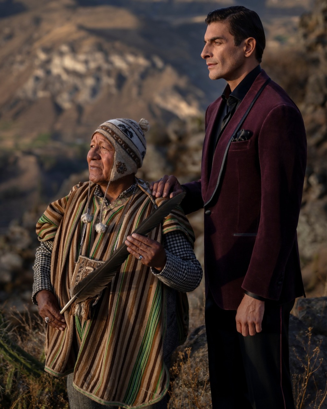 The model with Curandero