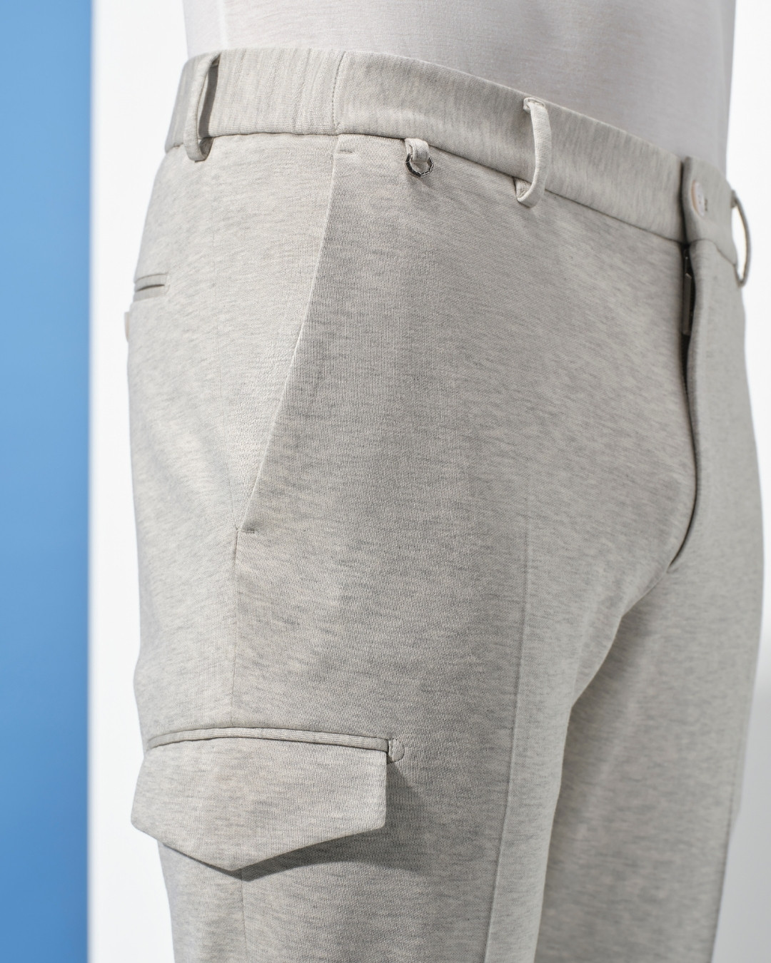 Cargo trousers, cotton and nylon blend