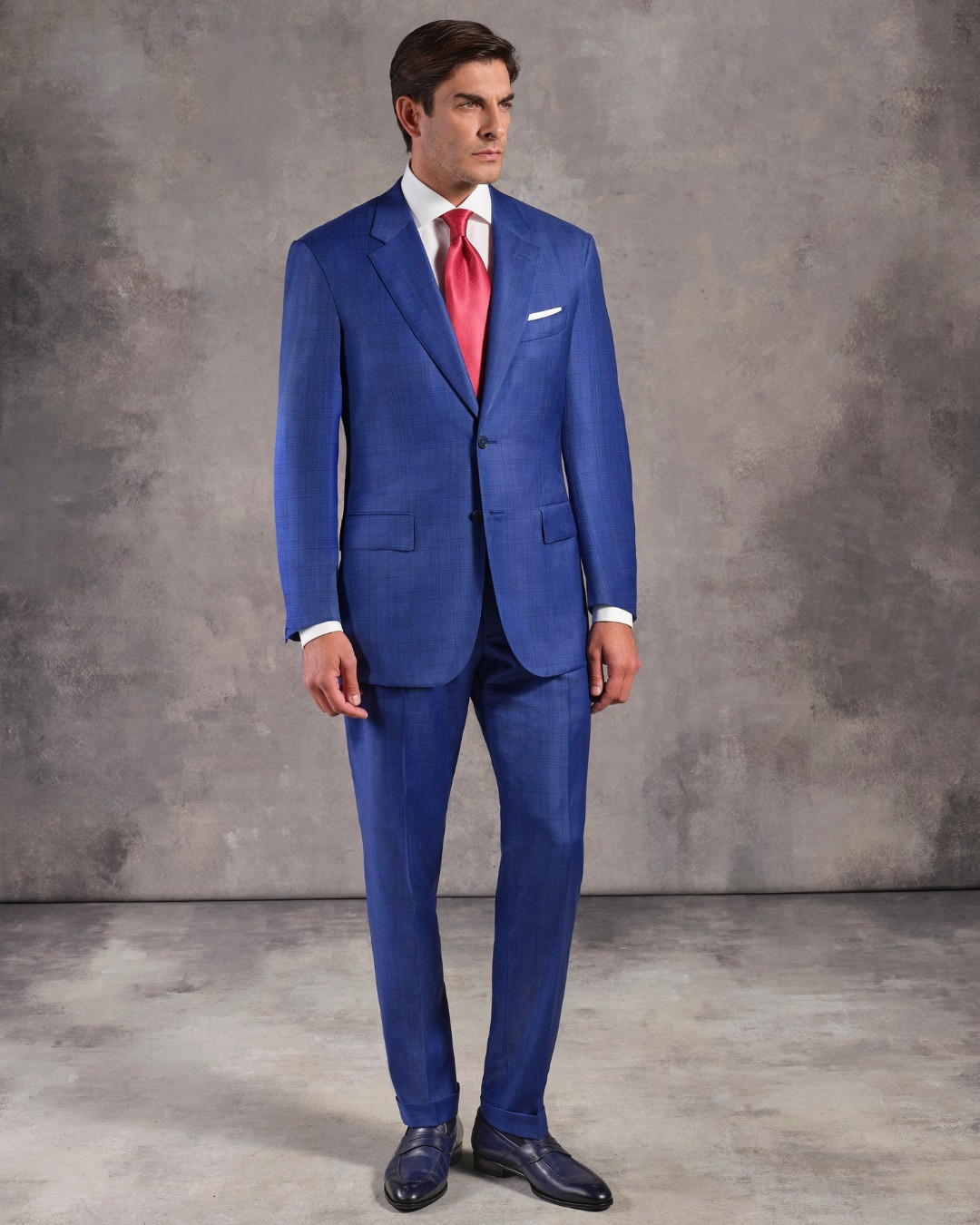Two-button Fiesole suit, 100% wool