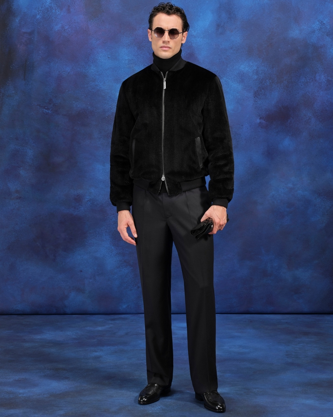 Blouson, 100% mink fur with Nappa lambskin leather inserts