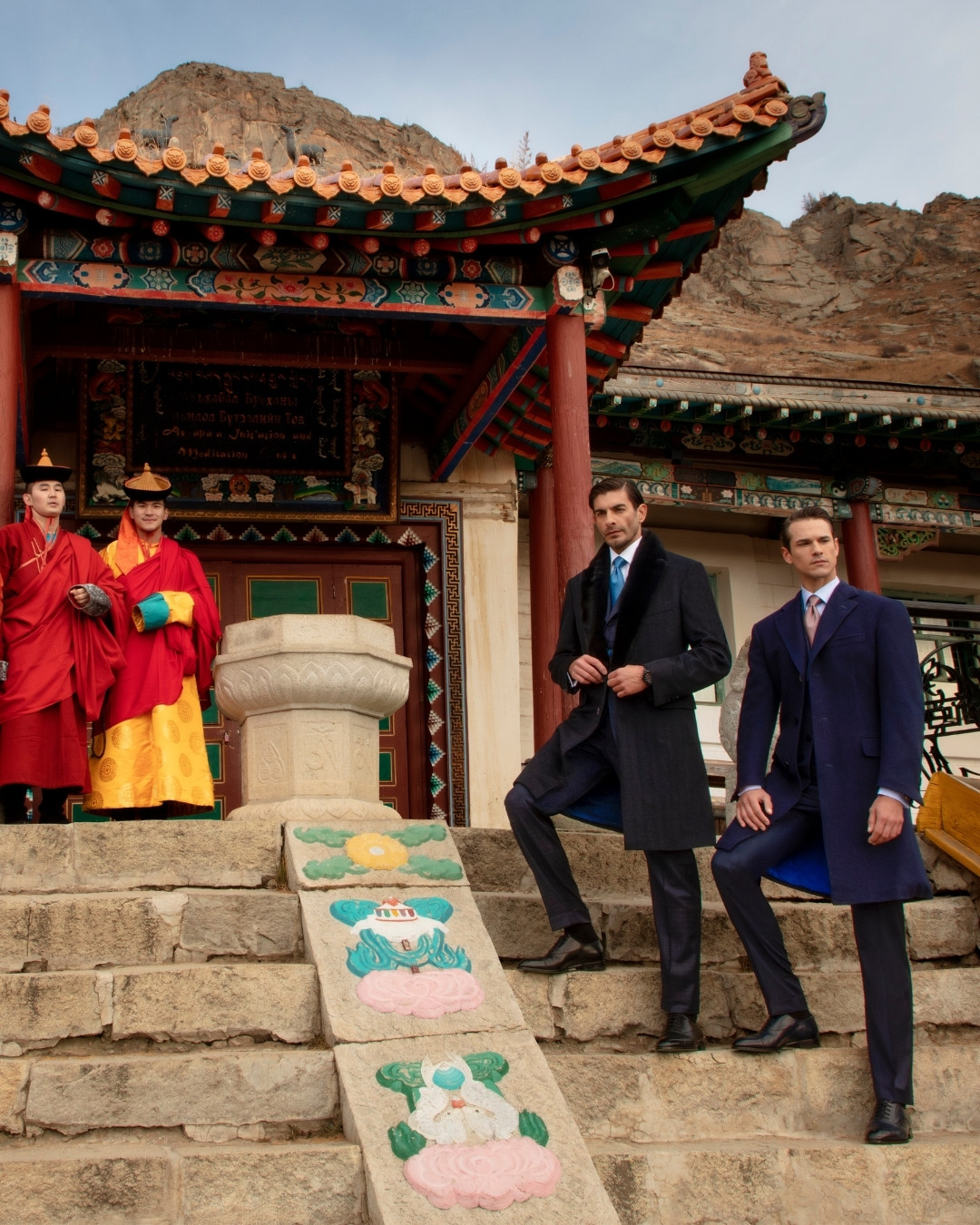 The models at Aryabal Temple Gorkhi-Terelj National Park