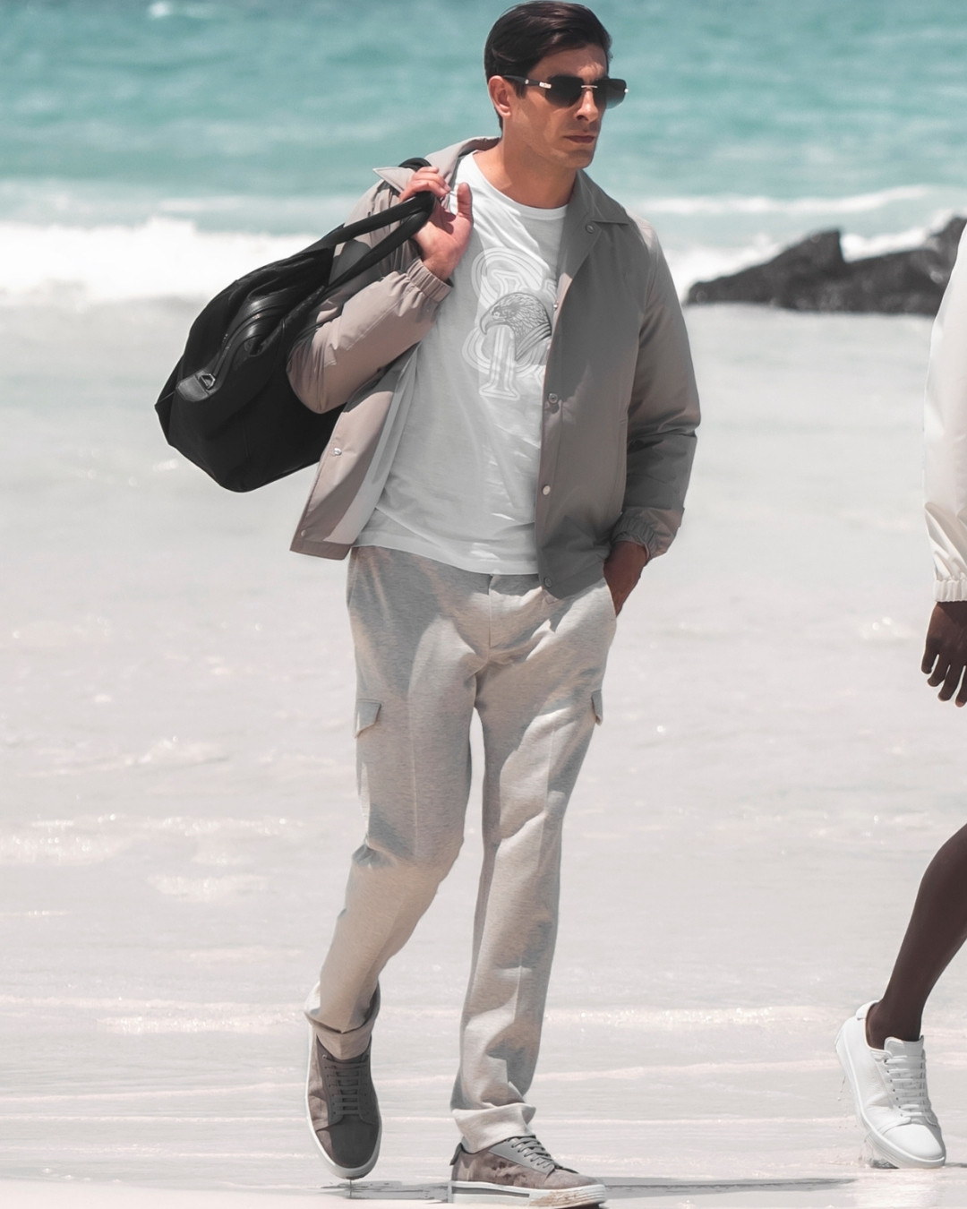 Overshirt jacket, technical fabric